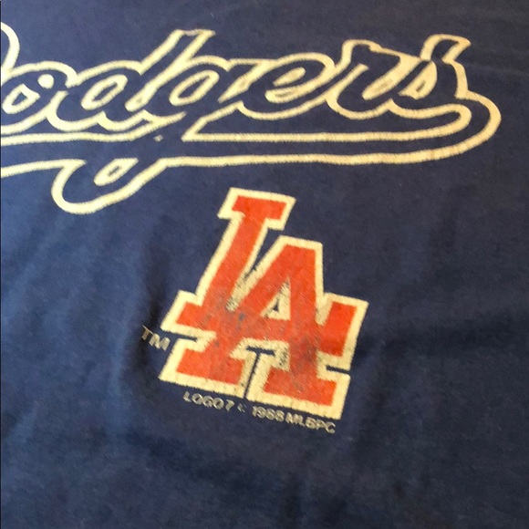 Vintage LA Dodgers LOGO 7 Shirt - Picture 7 of 8